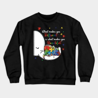 What Makes You Different autism awareness Crewneck Sweatshirt